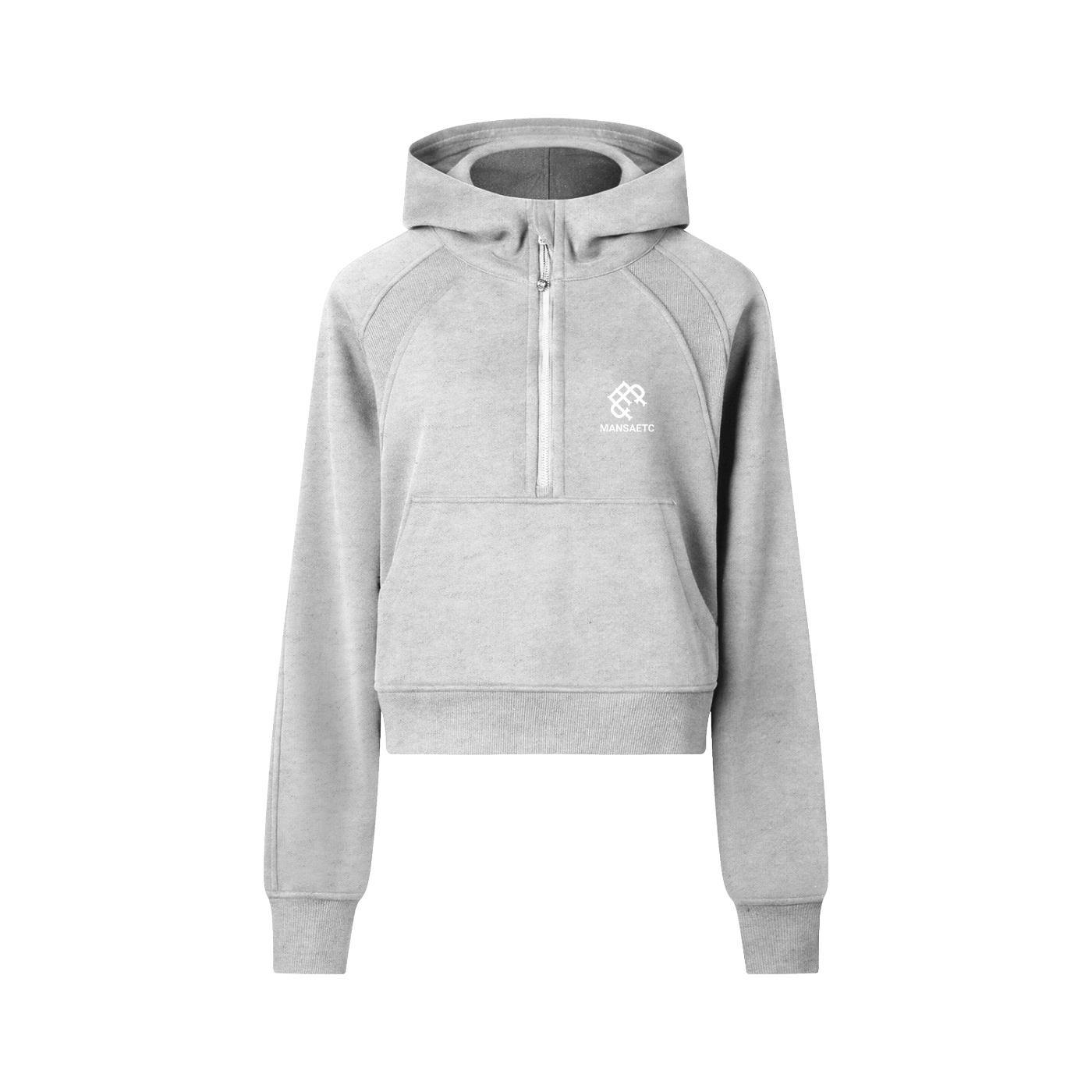 Cropped Half-Zip Hoodie