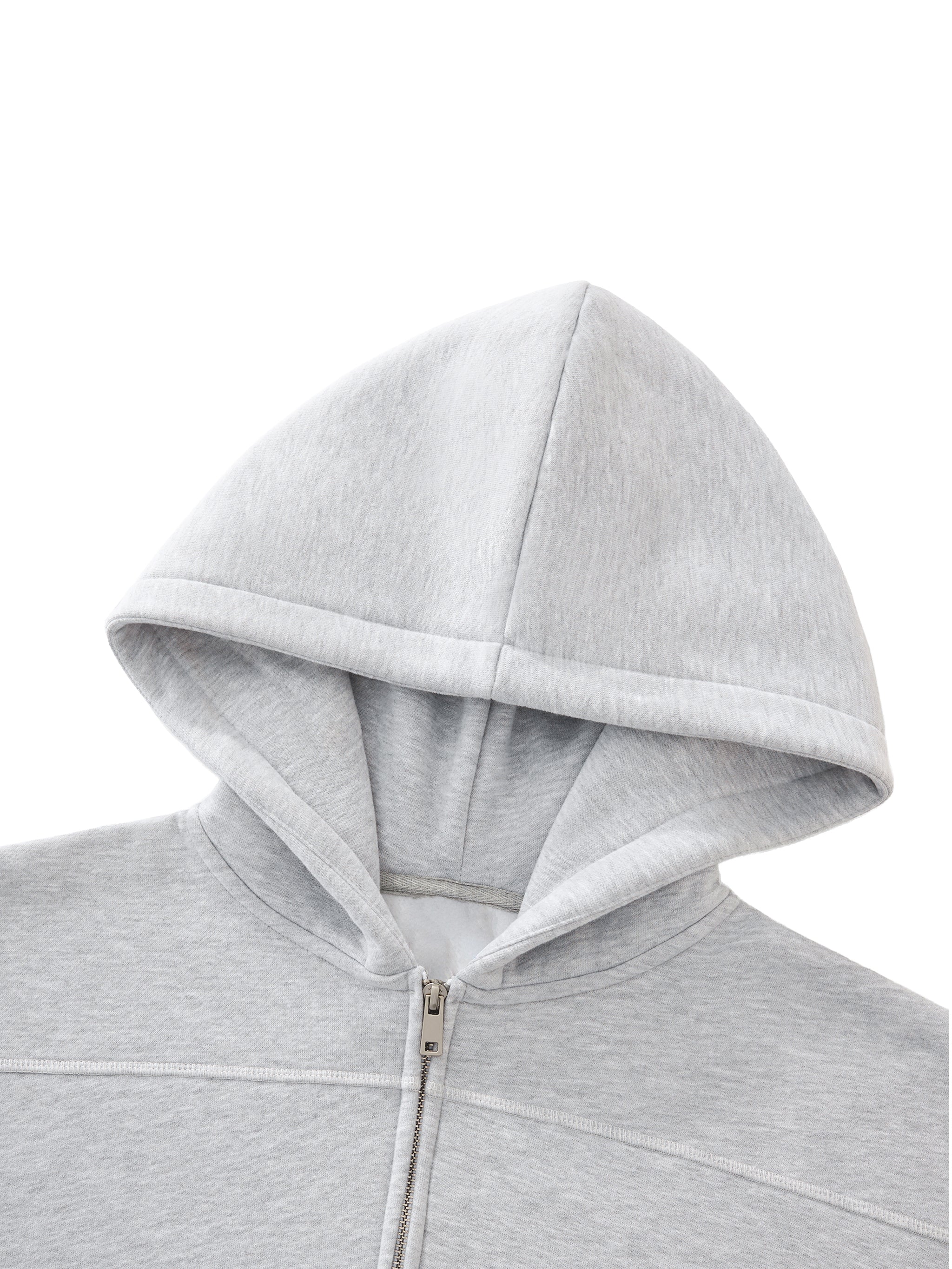 Boxy Fleece Zip Hoodie